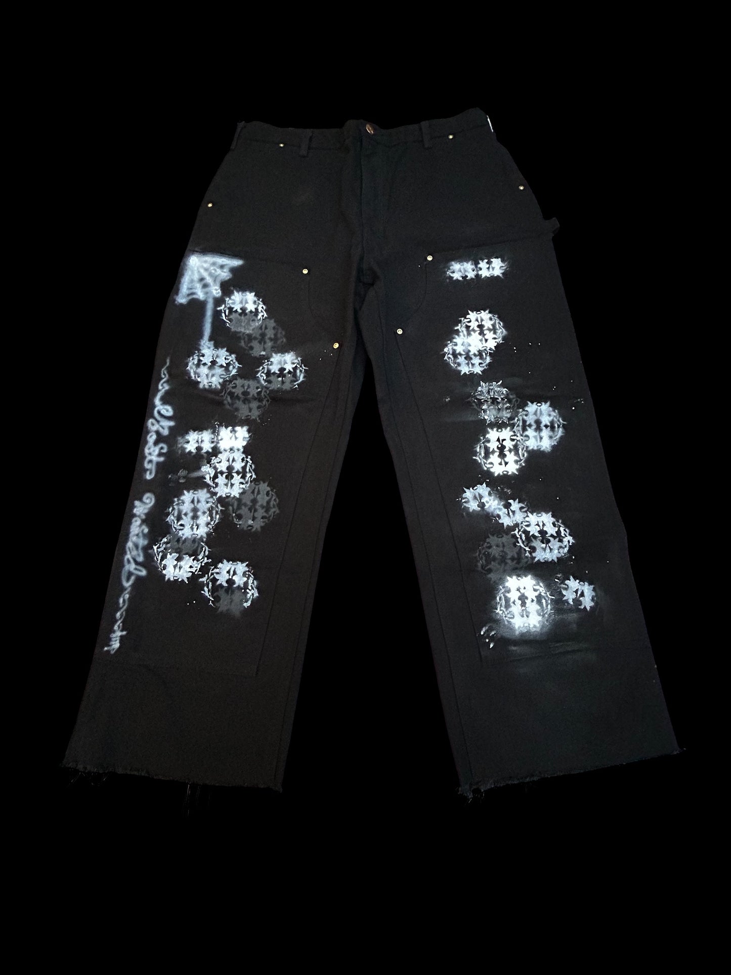 “Snow White” black double knee carhartts