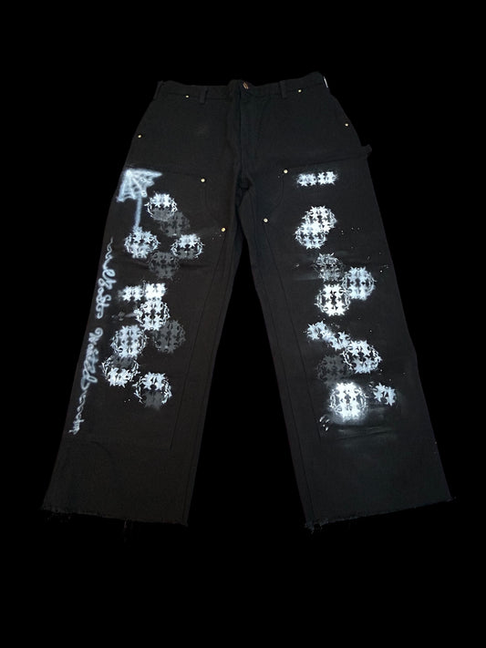 “Snow White” black double knee carhartts